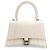 Balenciaga Hourglass Top Handle Leather XS Bianco