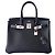 Borsa Hermès Birkin 30 in pelle Epsom nera Nero