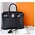 Borsa Hermès Birkin 30 in pelle Epsom nera Nero - vista 3