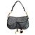 Christian Dior Borsa Double Saddle Navy Trotter Oblique Blu scuro Gold hardware Monogramma