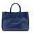 Prada Lux Open Saffiano Leather Medium Blau - Ansicht 2