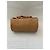 Bowling Borsa Polochon Chanel Choco Bar in pelle matelassé Cammello - vista 3
