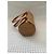Bowling Borsa Polochon Chanel Choco Bar in pelle matelassé Cammello - vista 4