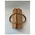 Bowling Borsa Polochon Chanel Choco Bar in pelle matelassé Cammello - vista 6