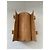 Bowling Borsa Polochon Chanel Choco Bar in pelle matelassé Cammello - vista 7