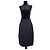 Gonna Gianni Versace anni 80 a pieghe sovrapposte - Nera Nero
