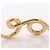 Set de 2 brazaletes Chloé Iconic chapados en oro Dorado - vista 4