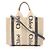Chloé Woody Small 2-Way Tote Bag Schwarz Beige