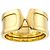 Anello Cartier C2 #59 in oro giallo 18K - vista 2