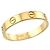 Anello Mini Love Cartier in oro giallo 18K - vista 4