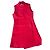 Vestido sin mangas rojo Christian Dior bordado abeja