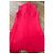 Vestido sin mangas rojo Christian Dior bordado abeja - vista 12