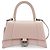 Balenciaga Hourglass Top Handle Leather Small Rosa