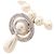 Vivienne Westwood ONE ROW PEARL DROP Choker Argento Bianco Multicolore - vista 2