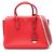 Borsa a mano in pelle MCM Milla 2-Way Rosso