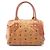MCM Visetos 2-Way Handbag Brown