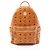 Zaino MCM Visetos in pelle marrone