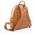 Zaino MCM Visetos in pelle marrone - vista 2