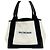 Balenciaga Cabas in tela blu navy e pelle Medium Bianco
