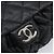 Borsa a tracolla CHANEL Matelasse con catena in pelle d'agnello nera e argento CC Auth ka6097SAV Nero - vista 18