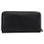 CHANEL Bicolore Long Wallet Leather Black Gold Tone CC Auth 203085 - view 2