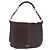 Bolsa de Ombro PRADA em Couro Marrom Prata Auth am12574V