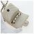 Borsa CHANEL Classic Mini Chain Bag V-stitch in pelle d'agnello Beige Argento CC Auth bs36939M - vista 22