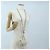 Borsa CHANEL Classic Mini Chain Bag V-stitch in pelle d'agnello Beige Argento CC Auth bs36939M - vista 27
