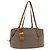 Saco Tote PRADA Canvas Jacquard Beige Gold Auth 200549M Bege Dourado