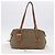 Saco Tote PRADA Canvas Jacquard Beige Gold Auth 200549M Bege Dourado - vista 12