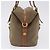 Saco Tote PRADA Canvas Jacquard Beige Gold Auth 200549M Bege Dourado - vista 3