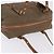 Saco Tote PRADA Canvas Jacquard Beige Gold Auth 200549M Bege Dourado - vista 6