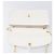 Bolso de hombro CHANEL Chain Matelasse de piel de cordero Blanco Gold CC Auth 200466V Dorado - vista 10