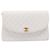 Bolso de hombro CHANEL Chain Matelasse de piel de cordero Blanco Gold CC Auth 200466V Dorado - vista 13
