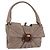 Borsa a tracolla Salvatore Ferragamo Gancini in pelle marrone e oro Auth 202452A D'oro