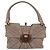 Borsa a tracolla Salvatore Ferragamo Gancini in pelle marrone e oro Auth 202452A D'oro - vista 13