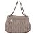 Borsa a tracolla Miu Miu Matelassé con catena in pelle Beige Silver Auth ka6124M Argento - vista 4