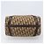 Borsa Boston Christian Dior Trotter Canvas Beige Gold Auth 200492 D'oro - vista 5