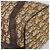 Borsa Boston Christian Dior Trotter Canvas Beige Gold Auth 200492 D'oro - vista 9