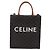 Céline Borsa a tracolla CELINE Macadam Canvas Triomphe in pelle 2way Brown Gold Auth mr2902A Marrone D'oro - vista 13