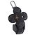 LOUIS VUITTON Eclipse Porte Cles De Vivienne Charm MP1998 LV Auth 203050 Monogramma