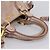 Borsa a mano Miu Miu in pelle 2way Beige Gold Auth 203225M D'oro - vista 7