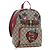Zaino GUCCI GG Supreme Web Sherry Line PVC Beige Gold 427042 Auth 200331M D'oro