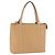 Borsa a mano BURBERRY in pelle beige tono oro Auth ti4017