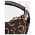 Céline Borsa a tracolla CELINE C Macadam Canvas Marrone Oro Auth 203001 D'oro - vista 18