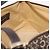 Céline Borsa a tracolla CELINE C Macadam Canvas Marrone Oro Auth 203001 D'oro - vista 20