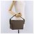 Céline Borsa a tracolla CELINE C Macadam Canvas Marrone Oro Auth 203001 D'oro - vista 24