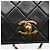 Borsa a tracolla CHANEL Matelasse con catena in pelle d'agnello nera e oro CC Auth 202897V Nero D'oro - vista 17