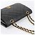 Borsa a tracolla CHANEL Matelasse con catena in pelle d'agnello nera e oro CC Auth 202897V Nero D'oro - vista 6