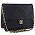 Borsa a tracolla CHANEL Matelasse con catena in pelle d'agnello Navy Gold CC Auth 200577V D'oro Blu navy
